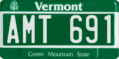 VT license plate AMT691