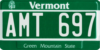 VT license plate AMT697
