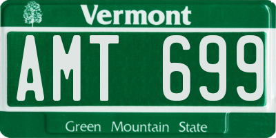 VT license plate AMT699