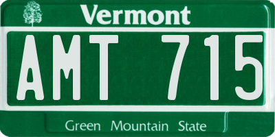 VT license plate AMT715