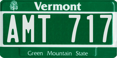 VT license plate AMT717
