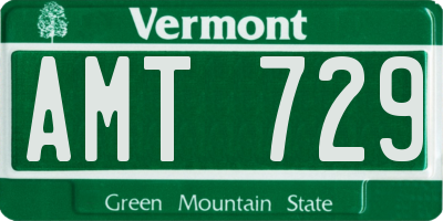 VT license plate AMT729