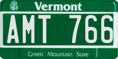 VT license plate AMT766