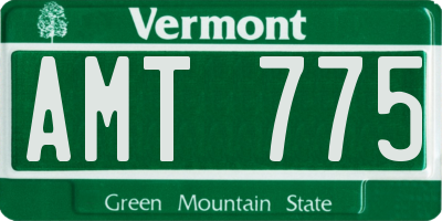 VT license plate AMT775