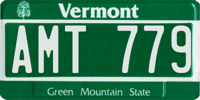 VT license plate AMT779