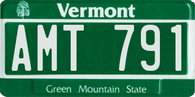 VT license plate AMT791