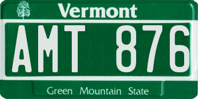 VT license plate AMT876