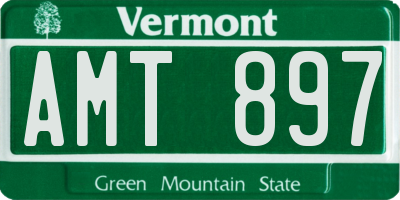 VT license plate AMT897