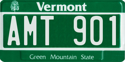 VT license plate AMT901