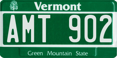 VT license plate AMT902