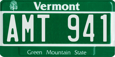 VT license plate AMT941