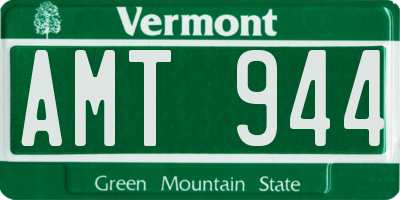 VT license plate AMT944