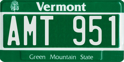 VT license plate AMT951
