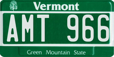 VT license plate AMT966