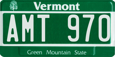 VT license plate AMT970