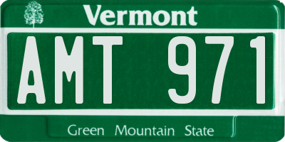 VT license plate AMT971