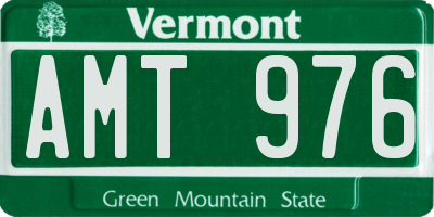 VT license plate AMT976
