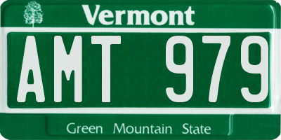 VT license plate AMT979