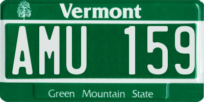 VT license plate AMU159