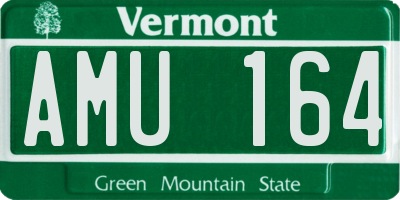 VT license plate AMU164
