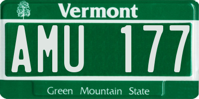 VT license plate AMU177