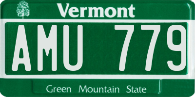 VT license plate AMU779