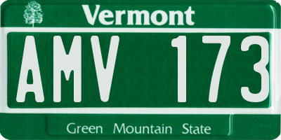 VT license plate AMV173