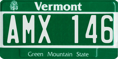 VT license plate AMX146