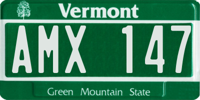 VT license plate AMX147