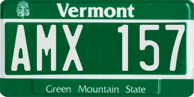 VT license plate AMX157