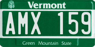 VT license plate AMX159