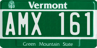 VT license plate AMX161