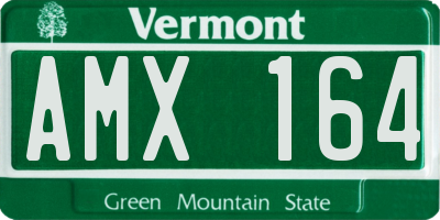 VT license plate AMX164