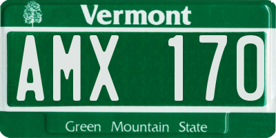 VT license plate AMX170