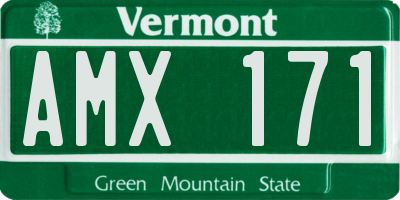 VT license plate AMX171
