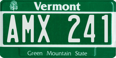 VT license plate AMX241