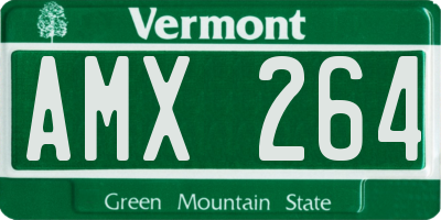 VT license plate AMX264