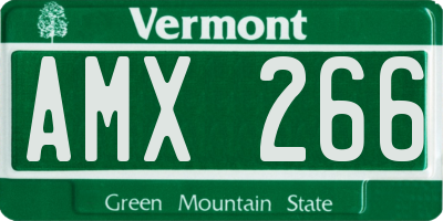 VT license plate AMX266