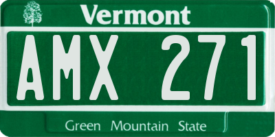 VT license plate AMX271