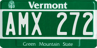 VT license plate AMX272