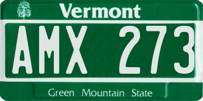 VT license plate AMX273