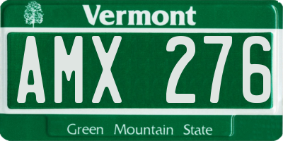 VT license plate AMX276