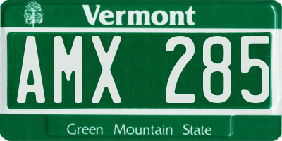 VT license plate AMX285