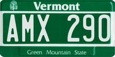 VT license plate AMX290
