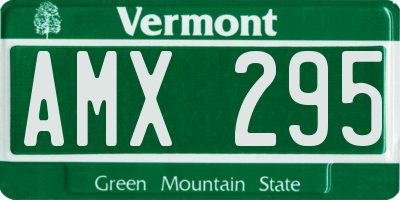VT license plate AMX295