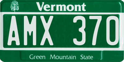 VT license plate AMX370