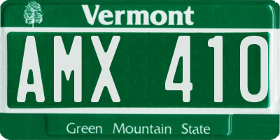 VT license plate AMX410