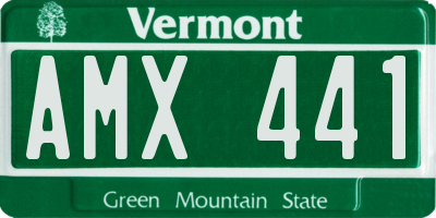 VT license plate AMX441