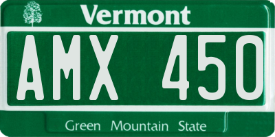 VT license plate AMX450