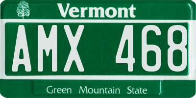 VT license plate AMX468